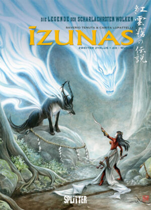 Der zweite Zyklus von »Izunas« In der Gegend rund um Taira erzählt man sich die Legende von Namaenashi, dem Samurai ohne Namen, und wie er durch eine List zum Wolfsschlächter wurde. Dort in der Nähe befindet sich auch der geheime Zugang zur Welt der Geister, die sich in einem zerbrechlichen Gleichgewicht zur Menschenwelt befindet. Das Böse lauert jedoch nach wie vor auf die Gelegenheit, diese Balance zu zerstören und die Welt ins Chaos zu stürzen. Als darum eines Tages ein namenloser Krieger in das Tal der Geisterwölfe gelangt, müssen sich die Izunas fragen: Sind sie unmittelbar in Gefahr? Abschlussband des Zyklus