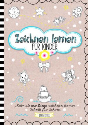 Zeichnen lernen für Kinder von ZAUBERSÜSS Malbücher Jeder kann zeichnen lernen. In diesem Buch zeigen wir dir, wie du mehr als 1000 verschiedene Dinge zeichnen kannst. Anhand einfacher Grundformen siehst du wie die Motive aufgebaut sind und kannst so Schritt für Schritt 1001 Motive zeichnen ganz einfach. Bist du ein Fan von Spiderman, Pokemon und Harry Potter oder schlägt dein Herz mehr für Fahrzeuge und das Leben auf der Baustelle? Vielleicht denkst du dir ja aber auch viel lieber Geschichten aus, die sich um Feen und Prinzessinen drehen und kannst nicht genug von Einhörnen bekommen? Was es auch ist, in diesem Zeichenbuch ist für jeden Jungen und jedes Mädchen das Richtige dabei. Du lernst, wie du Menschen, Mode, Fahrzeuge und Tiere in wenigen Schritten ganz einfach zeichnen kannst. Egal ob du erst Anfänger bist, oder schon fast ein Profi, unter den mehr als 1000 Dingen findest du bestimmt etwas passendes für dich. Tiere, Autos, Superhelden, Gesichter und Menschen zeichnen lernen Step by Step in 5-6 Schritten Motive aufbauen Einfache Grundformen als Orientierungshilfe Garantiert zeichnen lernen Große Zeichenschule für Kinder zwischen 6 12 Jahren Ideal zum süße Malvorlagen zeichnen für Erwachsene, Lehrer und Erzieher