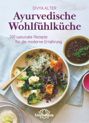 » Der inspirierende Leitfaden für eine optimale Gesundheit » Zahlreiche Hintergrundinfos über die uralte Kunst des Ayurveda » 100 köstliche, gesunde Rezepte auf- gegliedert in saisonorientierte Kapitel » Praktische Anleitung, die Ayurveda ins 21. Jahrhundert bringt "Divya Alter zeigt die kraftvolle Fähigkeit von Lebensmitteln auf, um unseren Körper und unsere Gesundheit zu verändern: physisch, emotional, mental und spirituell. Namaste, liebe Divya, für dein inspirierendes Buch als Geschenk an diejenigen, die die Heilkraft von Lebensmitteln auf köstliche Weise nutzen möchten. Ich bin so froh, dass es mich gefunden hat." - Karen Page, Autorin und zweimalige Gewinnerin des James Beard Award