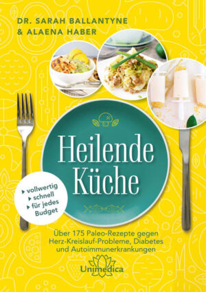 Über 175 Paleo-Rezepte gegen Herz-Kreislauf-Probleme, Diabetes und Autoimmunerkrankungen vollwertig schnell für jedes Budget Das große Paleo-Kochbuch auf Grundlage des Autoimmunprotokolls - nie war es einfacher, die Gesundheit durch heilende Nahrungsmittel zu fördern Die Heilende Küche der preisgekrönten Bestsellerautorin Dr. Sarah Ballantyne und der Top-Food-Bloggerin Aleana Haber über die Paleo-Ernährung macht Ihr tägliches Essen zur mühelosen und preiswerten Nährstofftherapie. So lassen sich chronische Krankheiten (Herz-Kreislauf-Erkrankungen, Fettleibigkeit, Diabetes, Asthma, Allergien, Krebs) und Autoimmunerkrankungen (Hashimoto, Schilddrüsenprobleme, Darmprobleme) mit einem effektiven Paleo-Ernährungsplan geschmackvoll lindern. Im Fokus: Für eine nährstoffreiche Ernährung berücksichtigt die Paleo-Diät der Heilenden Küche ausschließlich entzündungshemmende Nahrungsmittel (Fleisch, Geflügel, Innereien, Fisch, Meeresfrüchte, Schalentiere, Gemüse, Obst wie Beeren). Persönliche Statements der Autorinnen leiten versiert zum Verzicht auf entzündungsfördernde Nahrungsmittel (Produkte aus Getreide, Nüsse, Samen, Milchprodukte, raffinierte Produkte, Nachtschattengewächse wie Tomaten oder Paprika) an. Dieses Buch mit leckeren Gerichten der Steinzeiternährung bietet: absolut einfache Paleo-Rezepte für Hauptgerichte, Beilagen, Desserts, Getränke & Co. 12 Essenspläne für jeden Lifestyle mit Einkaufslisten für Ihre Paleo-Lebensmittel praktische Symbole für alle Kategorien (schnelle Gerichte, One-Pot, wenige Zutaten, ohne zu kochen), Lehrvideos, Tipps zum Einkauf online etc. Die liebevolle Aufmachung mit anschaulichen Grafiken und ansprechenden Rezeptfotos macht dieses Buch über Mikronährstoffe zu Ihrer Rundum-Versorgung für eine gesunde Ernährungsform. „Die Rezepte von Sarah Ballantyne und Alaena Haber liefern genau das, was Sie brauchen, um Ihren Körper zu heilen - eine praktische Sammlung mit viel Lifestyle! Sie hilft Ihnen, nahrhafte Mahlzeiten mit minimalem Zeit-, Reinigungs- oder Arbeitsaufwand bereitzustellen. Die Heilende Küche verschafft Ihnen Wellness, Geschmack und jede Menge Spaß!“ Mickey Trescott, Bestsellerautorin von Das Autoimmun-Paleo-Handbuch