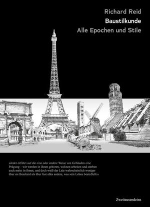 In diesem Standardwerk meistert Diplom-Architekt Richard Reid die Herkulesaufgabe, eine konzise Zusammenfassung der Baustilkunde aller Epochen und Stile zu geben. Die Baustilkunde stellt 3.500 Bauten von der Antike bis zur Gegenwart vor, ist kein geschichtliches Werk sondern ein topographischer Führer zu Bauten und Architektur in Europa und Nordamerika. Reid will dem Leser dabei helfen, die Beschäftigung mit seiner Umwelt zu intensivieren. Mit diesem Handbuch wird der Versuch unternommen, „den Schleier des Geheimnisvollen etwas zu lüften und zu zeigen, dass Architektur weder so anspruchsvoll ist, wie manche uns glauben machen wollen, noch so elementar, wie viele vorgeben, sondern dass sie für jedermann auch ohne Vorkenntnisse verständlich ist.“ So wird ein heiteres Bild der Architektur gezeichnet. Das Buch trägt zu der Erkenntnis bei, dass die moderne Welt ebenso viel zu bieten hat wie die geschichtliche. 432 Seiten. Format 17 x 23,5 cm. Broschur. Neu bei uns.