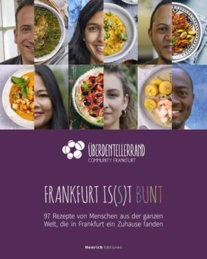 97 Rezepte - 51 Menschen - 1 Zuhause[ Frankfurt is(s)t bunt: Das sieht man nicht nur in der Stadt und an den Frankfurter*innen selbst, sondern auch an dem, was auf den Teller kommt. Dieses Kochbuch gibt Einblicke in die internationale Küche Frankfurts und erzählt gleichzeitig die Geschichten all der Menschen, die hier ihr Zuhause gefunden haben. Auf 220 bunten Seiten teilen 51 Menschen leckere und traditionsreiche Wohlfühl- und Familienrezepte aus 40 Ländern. Authentisch und oft erstmalig auf Deutsch übersetzt, darunter auch vegetarische und vegane Optionen. Lernt die Menschen hinter den Rezepten kennen, mit ihren ... persönlichen Geschichten zu Frankfurt und zum Ankommen Einkaufstipps auf einer Frankfurter Entdeckungskarte Musikempfehlungen in einer bunt gesammelten Spotify-Playlist Kommt mit uns mit auf eine kulinarische Weltreise - von Amerika, über Europa und Afrika, bis Vorderasien und Asien. Ein ehrenamtliches und gemeinnütziges Projekt von Über den Tellerrand Frankfurt e.V. mit Unterstützung von Foodstylistin Sabrina Sue Daniels, Fotograf Uli Schlittgen und Art Director Lothar Strobel.