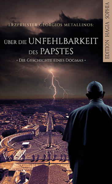 Das Buch stellt eine der größten Gaben für die gegenwärtige westliche Christenheit dar, welche sich seit vielen Jahrhunderten in einer Verfinsterung der offenbarten authentischen Praxis der Kirche befindet und im gnadenlosen Chaos eines bedrückenden anthropozentrischen Daseins erstickt. Vater Georgios vollbringt eine unerschrockene Analyse der Ereignisse, die zum „Unfehlbarkeitsdogma“ des Papstes führten: Der Papst überschreitet die Grenzen des Primats in der Kirche, stellt sich über die Kirche, bewegt sich letztlich aus der Kirche heraus. Darin befindet sich auch die Tragik der fanatischen Anhänger der Unfehlbarkeit, welche mit diesem Dogma unwiederbringlich der westlichen Christenheit und der heiligen Angelegenheit der Einheit großen Schaden zufügten. Mit der Infallibilität entfremdete sich die römisch-katholische Kirche unwiderruflich und verwandelte sich in eine „Ideologie“, eine „Weltanschauung“, in ein „System” weltlicher Verstaatlichung, in ebendieses, das unter dem Begriff „Papismus“ verstanden wird. Der zweite Teil des Buches beinhaltet die erstmals in deutscher Sprache veröffentlichten und theologisch brisanten Unionsenzyklika In suprema Petri Apostoli sed von Papst Pius IX. und das Antwortschreiben der östlichen Patriarchen auf dasselbe.