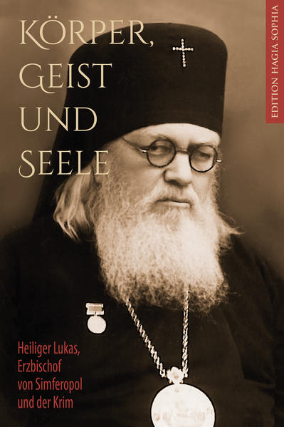 Das Werk des Heiligen Erzbischofs und Arztes Lukas (Vojno-Jasenetsky) Körper, Geist, und Seele enthält eine Übersetzung seiner schönen, auf der Heiligen Schrift, seiner religiösen Erfahrung sowie den Werken von Wissenschaftlern, Theologen und Philosophen gründenden Abhandlung über Gott, Mensch und das Universum vor. Der Leser wird darin auch Fingerzeige auf die Geheimnisse des Lebens im Universum, auf entfernte Sterne und Planeten finden, die Gott dem heiligen Lukas offenbart hat. Das Hauptanliegen des Autors war es, sich der materialistischen Weltanschauung entgegenzustellen, die während der Herrschaft der Sowjetmacht aggressiv durchgesetzt wurde. Dieses Werk zeigt auf überzeugende Art, dass die trinitarische Struktur der höchsten Schöpfung Gottes — der Menschen — als ein Wesen aus Körper, Geist und Seele, ein göttliches Spiegelbild seines Schöpfers ist.