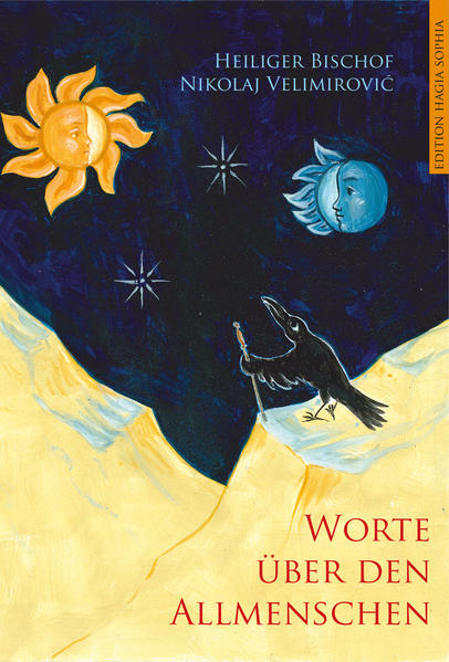Der hl. Bischof Nikolaj Velimirovic (1881-1956) ist zugleich herausragender Theologe und Philosoph, nahbarer Hirte und berühmter Redner. Sein äußerst vielseitiges Werk ist stets christozentrisch, so auch seine Antwort auf die Sackgasse, in die er sowohl Westeuropa als auch Ostasien getappt sah. Bei einem Aufenthalt in England zwischen 1918 und 1920 schreibt Bischof Nikolaj die „Worte über den Allmenschen“. Obwohl der Philosoph Friedrich Nietzsche darin mit keinem Wort erwähnt wird, ist das Werk in seiner poetischen Form eine offensichtliche Antwort auf den Übermenschen, den Nietzsche in „Also sprach Zarathustra“ prominent auftreten lässt. Wie Nietzsche wählt Bischof Nikolaj eine mythologische Figur zum Hauptprotagonisten: Der persischen Gottheit Zarathustra bei Nietzsche stellt Bischof Nikolaj Ananda den Schwarzen Raben entgegen, der den Namen des Buddha-Schülers Ananda-des Glückseligen-trägt. Der erstere predigt den Übermenschen, der letztere den Allmenschen. Zarathustra ruft die Menschen dazu auf, ihren Willen zur Macht durch die Überwindung der Religion freizulegen, der Schwarze Rabe lehrt die Liebe, aus der der Wille zur Allbarmherzigkeit und Allaufopferung hervorgeht. Für Zarathustra ist der Mensch nichtig, der Allmensch alles