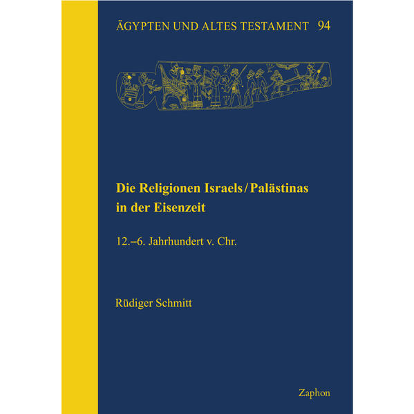 Rüdiger Schmitt bietet einen Überblick über die eisenzeitlichen Religionen Israels/Palästinas, bzw. Cis- und Transjordaniens, in ihren je eigenen Kontexten und historischen Entwicklungen. Die spätkanaanäische Religion (Kap. 2), die Israelitisch-judäische Religion (Kap. 3), die Religionen der Philister (Kap. 4), der Geschuriter, Gileaditer und der aramäischsprachigen Entitäten in Palästina (Kap. 5), der Ammoniter (Kap. 6), der Moabiter (Kap. 7) und der Edomiter (Kap. 8) werden in je eigenen, aber gleich aufgebauten Kapiteln einander gegenübergestellt, so dass Unterschiede, Ähnlichkeiten und parallele Entwicklungen hervortreten (Kap. 9). Die Kulturen Cis- und Transjordaniens in der Eisenzeit sind durch vielfältige historische, kulturelle und religiöse Aspekte miteinander verbunden. Dies betrifft vor allem die strukturell und im Hinblick auf ihre Panthea eng verwandten religiösen Symbolsysteme und ihre familiären, lokalen, regionalen und offiziellen Subsysteme sowie die stark patriarchalen, durch bäuerliche und pastoralisierende Wirtschaftsweisen geprägten Sozial- und Wertesysteme, die sich insbesondere in der absoluten Dominanz männlicher Gottheiten, insbesondere des jeweiligen Nationalgottes, in der familiären Religion manifestieren. Auch wenn die jeweiligen religiösen Symbolsysteme lokale oder nationale Spezifika aufweisen, handelt es sich bei den Religionen Palästinas materiell und strukturell um eine Einheit in Vielfalt, wie gerade die Pantheonstrukturen mit ihren weitgehenden personellen Überschneidungen unterhalb der Ebene der Nationalgötter zeigen. Man kann daher berechtigterweise für die Eisenzeit von einer Koiné der religiösen Symbolsysteme Palästinas sprechen.