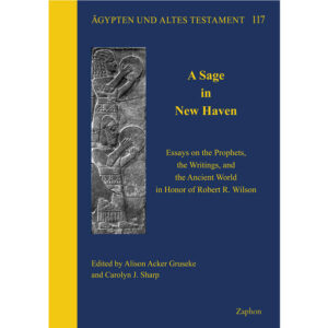 "A Sage in New Haven" pays tribute to Professor Robert R. Wilson, Yale University’s Hoober Professor emeritus of Religious Studies and Professor emeritus of Old Testament. The festschrift is composed of two sections. Each section represents a biblical corpus or area of study in which Bob Wilson has made significant contributions. Part I addresses subjects related to the Prophets and Part II to the Writings, the ancient Near East, and their scholarship. Altogether 32 essays are devoted among other topics to "Males and Sexual Assault in Isaiah 56:1-8", "Genre Multiplicity in Micah 6:1-8", "The Human Body in Judges", "Og in Biblical Historiography and Postbiblical Contexts", "Millenarianism in Ancient Judaism", "Yale and the Bible: 1886-1925", "Aging in Ancient Israelite and Jewish Instructions", "Mechanisms of Persuasion in the Sefire Inscriptions", "Rituals for Keeping Infants Safe and Quiet in the Ancient Near East", ... to list just a few.