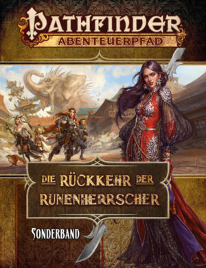 Dieser Sonderband wurde im Rahmen des Crowdfundings zum Pathfinder- Abenteuerpfad Die Rückkehr der Runenherrscher realisiert und enthält: ► Informationen und Artikel zu Korvosa, Rätselhafen und Rodericksbucht ► Wesen und Orte wie den Olifanten von Jandelay und das Mahnmal ► Kenntnisse zu Asuras, Kytondemagogen und Sündenbruten ► Die Kulte der Himmlischen Herrscherin Aschava und des Qlippothfürsten Yamasoth ► Magische Becken und Thassilonische Impressionen ► sowie als Referenzhilfe die Spielwerte vieler Monster, welche im Abenteuerpfad auftreten