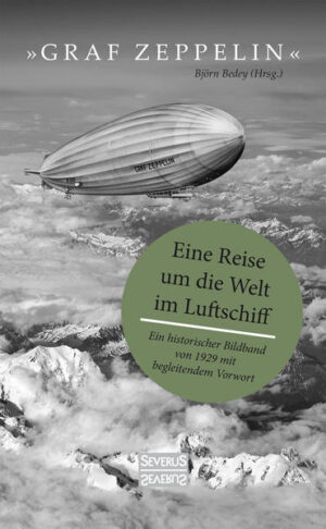 Das Starrluftschiff LZ 127 „Graf Zeppelin“ war das berühmteste Verkehrsluftschiff seiner Zeit, das Passagieren vorher noch nie da gewesene Reisemöglichkeiten bot, unter anderem auch eine Weltumrundung, damals wie heute ein Abenteuer: Einmal um den Globus im Luftschiff! Ein Eindruck von Land und Leuten – von Deutschland über Japan und Amerika zurück nach Friedrichshafen. Dieser Bildband bietet Einblicke nicht nur in die Reiseeindrücke der Weltfahrt, sondern stellt auch Crew und Passagiere vor, ermöglicht einen Blick auf das Leben an Bord (von der Kombüse bis zu den Kabinen) und einen Blick auf die Welt von oben, wie wir sie heute gar nicht mehr kennen. Die Welt von oben in faszinierenden schwarz-weiß-Fotografien vom Beginn des 20. Jahrhunderts.