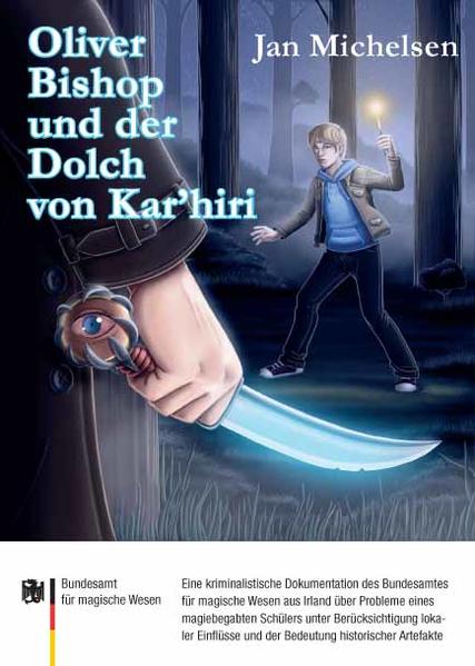 Eine neue Heimat, zwei neue Schulen und magische Kräfte - Oliver Bishop hat sich den Umzug nach Irland wahrlich einfacher vorgestellt. Und als würde das nicht schon reichen, ist dem Jungen ein Mörder auf den Fersen, der eine blutige Spur auf der ganzen Insel hinterlässt. Eigentlich kümmert sich die Magische Liga um solche Angelegenheiten, doch die ist ebenfalls hinter Oliver her und versucht ohne Rücksicht auf Verluste an den Mörder heranzukommen. Zusammen mit neuen Freunden und den Sturmwanderer- Druiden taucht Oliver in die atemberaubende Welt der Zauberei ein. Doch reicht die Zeit, um seinen Verfolgern zu entkommen und das Rätsel um den mysteriösen Dolch von Kar‘hiri zu lösen?