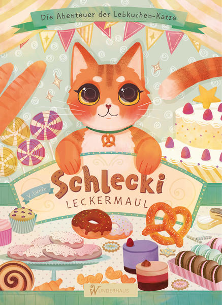 Das LECKERSTE BUCH über KATZEN Ein abenteuerliches Katzenmärchen Für Kinder von 4 bis 10 Jahren Enthält das leckere Geheimrezept, um gemeinsam eine eigene Lebkuchen- Katze zu backen inklusive witziger Ohrwurm- Lieder zum Anhören und Mitsingen Dies ist ein Buch für alle Katzenfans und Backfreunde. Es enthält nicht nur die köstlichen Geschichten der Lebkuchenkatze Schlecki, sondern bezaubert auch durch die liebevoll gestalteten Illustrationen und das kinderleichte Geheimrezept, mit dem sich jeder seine eigene Schlecki zu Hause zaubern kann. Konditormeister Kremissimo hat eine besondere Gabe: Er kann seine gebackenen Leckereien lebendig werden lassen. Weil er einsam ist, beschließt er, sich eine Katze zu backen. Schlecki Leckermaul soll im Gegensatz zu einer richtigen Katze weniger eigensinnig und wild sein. Doch eine Katze bleibt nun mal eine Katze und so macht sich die Mäusehungrige Schlecki, kaum dass sie aus dem Ofen kommt, auf in ihr großes Abenteuer. Dabei triff die mutige Heldin auf seltsame Kreaturen und nicht alle meinen es gut mit ihr. Bis sie dem vorwitzigen, aber treuen Kater Baldrian begegnet. Gemeinsam verfolgen sie eine zwielichtige Gestalt, die merkwürdig nach Mäusen riecht. So kommen sie einem großen Geheimnis auf die Spur. Aber nicht nur das. Mit und durch den Kater Baldrian findet „Schlecki Leckermaul“ zu ihrer eigenen Identität und wird endlich gewahr, wo sie wirklich hingehört und sich geborgen fühlt. Am Ende, weiß sie, wie alle großen Helden, was wirklich zählt im Leben: Liebe, Freundschaft und Zusammenhalt. Das Buch „Schlecki Leckermaul“ steht auf der Empfehlungsliste des Katalogs "The White Ravens" der Internationalen Jugendbibliothek (München). Diese Liste ist eine der wichtigsten Auszeichnungen für wertvolle Kinderund Jugendbücher in der Welt.