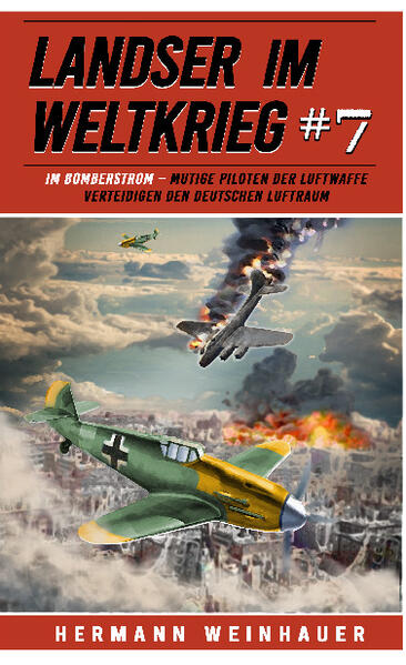 Der vorliegende Band „Im Bomberstrom” erzählt vom Kampf einer deutschen Jagdstaffel gegen alliierte Bomber während der Schlussphase des Krieges. Erleben Sie die dramatischen Stunden aus der Perspektive verschiedener Flugzeugführer, als sich eine Staffel Me 109 todesmutig auf die gigantischen Bomber vom Typ „B-17 Flying Fortress“ stürzt. Ein fürchterlicher Kampf entbrennt am Himmel über Deutschland. Bald rauschen die ersten getroffenen Flugzeuge als brennende Fackeln dem Erdboden entgegen. Lassen Sie sich von den packenden Schilderungen des Luftkampfes in ihren Bann ziehen … Über die Reihe „Landser im Weltkrieg“ „Landser im Weltkrieg“ erzählt fiktionale Geschichten vor historischem Hintergrund realer Schlachten und Ereignisse im Zweiten Weltkrieg. Im Zentrum stehen die Erlebnisse deutscher Landser fernab der großen Strategien am grünen Tisch.