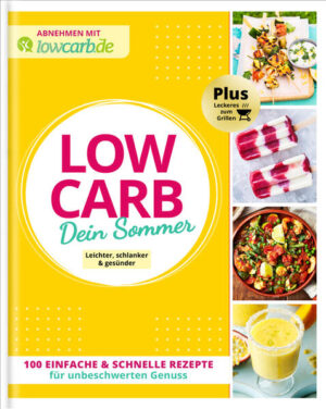 - 100 Low-Carb-Gerichte entwickelt von den Expert*innen der lowcarb.de-Redaktion - Einfache und schnelle Rezepte, für Anfänger*innen und Fortgeschrittene geeignet - Zeitlose Trendthemen: Abnehmen, Low Carb, Grillen - Crossmediale Elemente, um den Buchinha