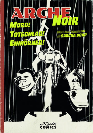 Die Tiere auf der Arche Noah sind in heller Aufregung: Die Frau des Einhorns ist verschwunden. Das detektivisch begabte Gottesanbeterinnen­- ­Männchen Sam übernimmt widerwillig den Fall. Im Gegenzug ­werden ihm seine Spielschulden erlassen. Sam hat solange Zeit, das Verbrechen aufzuklären, wie der Regen fällt. Und die Uhr tickt… Auf 60 Seiten breitet der Kölner Zeichner Sascha Dörp seine Neuinterpretation der alttestamentarischen Sintflut- Erzählung aus, die in kontrastreicher Sin City- Manier Bibel- Epos mit Hard Boiled- Elementen kreuzt. Arche Noir ist eine klassische Film Noir- Geschichte in ungewöhnlicher Umgebung mit noch ungewöhnlicheren Protagonisten. Ein »Whodunit« von biblischem Ausmaß, in dem der Humor nicht zu kurz kommt und ein für alle mal die Frage geklärt wird, warum es keine Einhörner (mehr) gibt. Sascha Dörp Geboren 1971 in Köln, beginnt Sascha Dörp zunächst als Druckvorlagenhersteller. Nach dem Studium der Visuellen Kommunikation arbeitet er für diverse Werbeagenturen als Art und Kreativdirektor und immer öfter auch als Illustrator und »visueller Protokollant« von Workshops. Arche Noir ist seine erste »Graphic Novelette«.