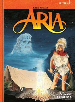 Das Integral 7 von Aria enthält folgende Bände: Aria 25 - Florineige (2003) Die fassungslose, benebelte Aria wacht in den Laderäumen eines Schiffes auf, das auf offenem Meer segelt. Sie erinnert sich an diesen Abend im Gasthaus und an das seltsam schmeckende Hydromel. Sie erinnert sich daran, unter dem Sternenhimmel eingeschlafen zu sein… Und dann nichts mehr. Zwangsrekrutiert von einem in der Region gefürchteten Fürsten, Xarsiar dem Herrlichen, werden Aria und ihre Unglücksgefährten gezwungen, Meerjungfrauen zu jagen, von denen sie ein Exemplar erbeuten. Aber ehe sie selbst flieht, befreit Aria die Gefangene. Diese nimmt sie dann mit zu sich nach Hause, in die mysteriöse Welt der Xérènes… Mit Florineige, dem fünfundzwanzigsten Abenteuer von Aria, erkundet Michel Weyland die mystische und wundervolle Welt der Meerjungfrauen, eines Volks, das menschlicher ist als gedacht. Aria 26 - Der Garten von Baohm (2004) Aria folgt einem steilen Tal, während der Boden unter ihr nachgibt. Sie findet sich inmitten eines Schlachtfelds wieder… oder in einem Massengrab, das übrig geblieben ist. Während sie unversehrt entkommt, wird Furia, ihr treues Pferd, von der Spitze eines Speers verwundet. Ein alter Einsiedler, den sie unterwegs trifft, erzählt ihr, dass ihr Pferd dem Untergang geweiht ist, da die Waffen der Krieger unten mit einem tödlichen Gift getränkt wurden. Er rät ihr, ihn zu töten, aber Furia rennt mit ihrem Gepäck und ihrem Schwert davon! In diesem Teil entführt uns Michel Weyland in das Herz einer besonders gefährlichen Sekte: Der Garten von Baohm, das sechsundzwanzigste Abenteuer der Aria- Serie. Aria 27 - Sternenlied (2005) Aria ist eine ungebundene Abenteurerin, aber sie ist auch eine Mutter. Und manchmal vermisst sie ihren Sohn Sacham ganz schrecklich. Aber er ist jetzt ein Mann. Er ist in jeder Stadt ein Heiler und teilt sein Leben mit Marvèle. Aria aber bekommt die Gelegenheit, Sacham zu sehen, als sie am Ende einer Reise einem Wegelagerer begegnet. In der Tasche des Raufbolds findet sie ein Messer, das sie ihrem Sohn gegeben hatte, bevor sie ihn verließ. Nach Angaben des Räubers hatte Sacham es ihm gegeben, um ihn dafür zu entschädigen, dass er seine Schmerzen nicht lindern konnte. Die Geschichte ist eine Geschichte von Liebe und Hass, von einem Mann, der keine andere Wahl hat, als zu betteln... Verrückt vor Sorge, nur auf ihr Herz als Mutter hörend, macht sich Aria auf die Suche nach Sacham, ihrem Sohn, ihrem Sternlied... In Sternenlied, dem siebenundzwanzigsten Abenteuer von Aria, schenkt uns Michel Weyland eine Geschichte voller Menschlichkeit, in der die Liebe den schlimmsten Übeln gegenübersteht. Aria 28 - Des Teufels Lied (2008) Am Rande eines geheimnisvollen Waldes bereitet sich Aria darauf vor, die Nacht zu verbringen. Sie hat ihre beiden Krylfes aus der Kiste geholt, und ihre kleinen Gefährten müssen ihre Flügel ausbreiten. Aber sie sind seltsam niedergeschlagen, als ob ihnen Gefahr drohe. Dann beginnt ein Schwarm Krylfes über ihren Köpfen zu schweben. In der Überzeugung, das Richtige zu tun, drängt Aria ihre beiden "Freunde" dazu, sich dem Schwarm anzuschließen, da sie der Meinung ist, dass es für sie an der Zeit ist, sich abzunabeln und sich ihren Brüdern anzuschließen. Sie fühlen sich zurückgewiesen und untröstlich und fliegen schließlich davon, ohne sich zu verabschieden. Schon am nächsten Tag begreift Aria, dass sie so etwas wie einen Freundschaftsschwur gebrochen hat. Die Freunde von heute sind manchmal die Feinde von morgen... Mit Das Elixier des Teufels, dem achtundzwanzigsten Abenteuer von Aria, schenkt uns Michel Weyland eine äußerst bewegende Geschichte. Eine Geschichte über die Freundschaft zwischen unserer Heldin und zwei winzigen Kreaturen, die letztlich menschlicher sind als viele Männer.