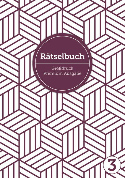 Band 3 der erfolgreichen Deluxe-Rätselbuch-Reihe mit extra grosser Schrift für ältere Leute, Senioren und Rentner. In dem Rätselheft (DIN A4) sind klassische Kreuzwortraetsel, Sudoku, Stradoku und Schwedenraetsel sowie viele weitere Rätsel enthalten - von leicht bis schwer ist alles dabei. Das Rätselbuch mit Großdruck und insgesamt 128 Rätsel auf 128 Seiten ist durch die große Schrift sehr gut lesbar und deswegen besonders für ältere Menschen geeignet. Fördern Sie Ihre Konzentration und Gedächtnis - so bleiben so bis ins hohe Alter fit. Mit den Rätseln für Erwachsene haben Sie nicht nur einen kurzweiligen Zeitvertrieb, sondern halten auch Ihren Geist auf Trab. Das Kreuzworträtselheft eignet sich auch ideal als Geschenk für Oma und Opa. Der große Rätselspaß für alle Freunde des Denksports. Am Ende des Buches gibt es zu allen Rätseln die passenden Lösungen. Folgende Rätseltypen sind im Buch enthalten: • Schwedenrätsel • Stradoku • Sudoku • Einer muss weg • Rätselpyramide • Schüttel-Schwedenkombinationen • Brückenrätsel • Zahlenkreuzworträtsel • Wabenrätsel • Schwedenrätsel ohne Vokale • Magische Quadrate • Ordnung muss sein