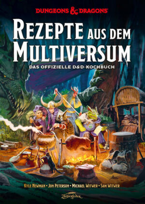 Wie bringst du all deine Freunde an einen Tisch? Mit Dungeons & Dragons und gutem Essen natürlich. Wenn Ersteres allein noch nicht recht klappt, überzeugst du sie dank Letzterem mit Sicherheit. Über 75 neue Rezepte aus dem Dungeons-&-Dragons-Multiversum liefern dir Inspiration für köstliche Gerichte, für die du kein Würfelglück brauchst. Denn erfahrene Spieler wissen: Begib dich nie mit leerem Magen auf ein Abenteuer. Dein Weg durch die kulinarischen Weiten führt dich an entlegene Orte wie das Klaffende Portal oder auf den Rock of Bral, nach Solamnia oder ins Feywild. Bei einem Besuch in den Vergessenen Reichen wirst du schnell merken, dass nicht nur die Völker dort, sondern auch ihre Speisen äußerst verschieden sind. In der Stadt der Türen kreuzen sich die Wege des Multiversums und die Einflüsse der Welten spiegeln sich in den Gerichten wider. Mit der großen Auswahl an Speisen regenerierst du unterwegs deine Trefferpunkte und steigerst deinen Wert in Kochen auf bisher unerreichte Höhen. Aber Vorsicht: Bei Verzehr von Knoblauch droht ein Malus von 5 auf Charisma!