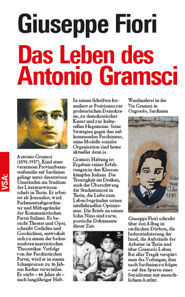 Antonio Gramsci (1891-1937), Kind einer verarmten Provinzbeamtenfamilie, aufgewachsen auf Sardinien, gelingt unter desaströsen Umständen ein Studium der Literaturwissenschaft in Turin. Er arbeitet als Journalist, wird Parlamentsabgeordneter und Mitbegründer der Kommunistischen Partei Italiens. Gramsci besucht Theater und Oper, schreibt Gedichte und Geschichten, entwickelt sich zu einem der bedeutendsten Theoretiker sozialer Utopien. Verfolgt von der Faschistischen Partei, wird er in einem Schauprozess zu sechzehn Jahren Kerker verurteilen. Er stirbt - 46 Jahre alt - nach langjähriger Haft. Seine bedeutendsten Schriften sind inzwischen auch in deutscher Sprache erschienen. In Ihnen formuliert er Theorien zu proletarischer Demokratie, zu demokratischer Kunst und zur kulturellen Hegemonie. Seine Strategien gegen den aufkommenden Faschismus, seine Modelle sozialer Organisation sind heute aktueller denn je. Gramcis Haltung ist Ergebnis seiner Lebensgeschichte, seiner sozialen Erfahrungen in den Klassenkämpfen Italiens. Die Traurigkeit im Denken, auch der Überschwang der Studentenzeit in Turin, die Liebe zum Leben, begründen seinen intellektuellen Optimismus. Die Briefe des Vaters Gramsci an seinen Sohn Nino sind zarte, poetische Dokumente dieser Zeit. Giuseppe Fiori nimmt uns mit in die Geschichte. Wir erleben den Alltag in sardischen Dörfern, die Industrialisierung der Insel, die Aufstände der Arbeiter in der Industriestadt Turin. Fiori schreibt eine ergreifende und unsentimentale Biographie über das traurige Leben Antonio Gramscis. Bei aller ­Tragik verspürt man das Verlangen, ihm nach Sardinien zu folgen: auf den Spuren eines Sozialismus mit menschlichem Antlitz.