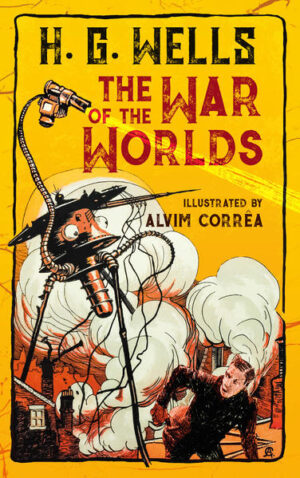 H. G. Wells' legendärer Science Fiction Roman "The War of the Worlds" als Fremdsprachentext Englisch mit 31 Illustrationen von Alvim Corrêa. Nobody knows how long the Martians have been observing our world. But one day they set off. They want to seize the reign on Earth. As species, they are far superior to humans. The battle seems hopeless and the end of humanity is sealed ... „The War of the Worlds“ is a fundamental work of science fiction literature and has been filmed and adapted several times. Wells wrote the novel as a satire on the colonial politics of the Empire. He has exchanged the roles of conquerors and victims to the disadvantage of the British. The edition contains 31 illustrations that Alvim Corrêa has created especially for a Belgian luxury edition.