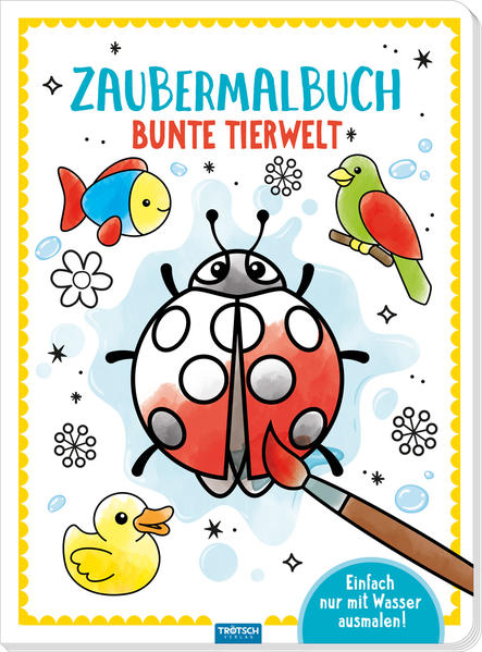 Malen ohne Farbe wie von Zauberhand – mit diesem tierischen Zaubermalbuch ist das kein Problem! Einfach mit Pinsel und Wasser die vielen fröhlichen Tiere ausmalen und die neu entstandenen bunten Bilder bewundern. Der ganz besondere Ausmalspaß für kleine Künstler und Tierfreunde!