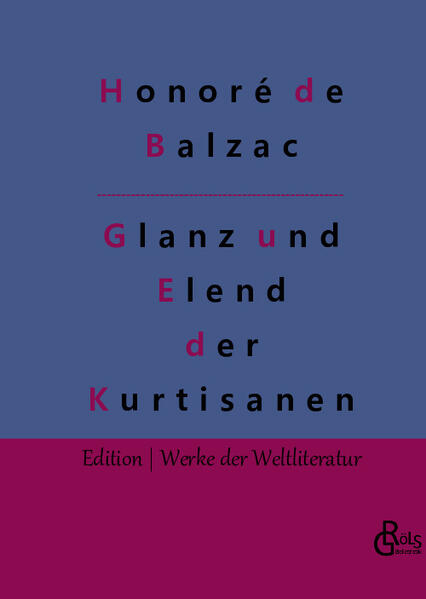 „Die Kurtisane Esther liebt den jungen Dichter Lucien, doch der reiche Pariser Bancier Nucingen will Esther um jeden Preis für sich. In „Glanz und Elend der Kurtisanen“ porträtiert Balzac die Gauner seiner Zeit ebenso wie das französische Justizsystem und die Pariser Gesellschaft. Seine Pointen zur vernichtenden Urgewalt der Leidenschaft sind heute so aktuell wie damals. Klare Leseempfehlung!“ Redaktion Gröls-Verlag (Edition Werke der Weltliteratur)