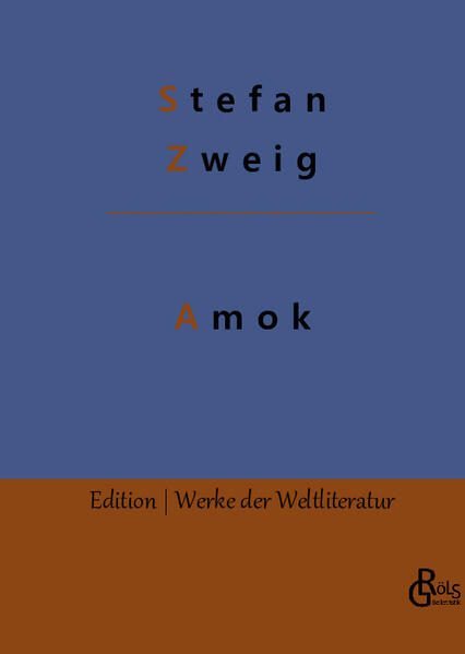 „In dieser Novellensammlung versetzt Zweig sich in die Seele von Menschen, die inneren Zwängen folgend in einem Akt verzweifelter Selbstvernichtung untergehen und andere dabei in ihrem blutroten Sog mit sich fort reißen: Der Amokläufer -- Die Frau und die Landschaft -- Phantastische Nacht -- Brief einer Unbekannten -- Die Mondscheingasse.“ Redaktion Gröls-Verlag (Edition Werke der Weltliteratur)