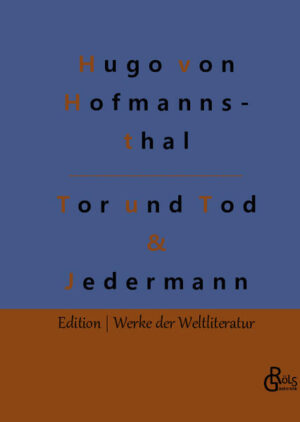 Der Edelmanns Claudio wird vom Tode geholt und begegnet bei dieser Gelegenheit ehemals wichtigen Menschen in seinem Leben. Bei der Gelegenheit realisiert der Lebemann erstmals, das seine ästhetisch-distanzierte Haltung zu seinen Mitmenschen ein handfestes Defizit darstellt - doch es ist zu spät für den Tor. Auch in Jedermann befasst uns Hofmannsthal mit dem Tod: Als Gott nämlich feststellen muss, dass man ihn auf der Erde nicht mehr schätzt, kommt ihm der Tod gerade recht, um die Menschen an seine Macht zu erinnern. Gröls-Verlag (Edition Werke der Weltliteratur)