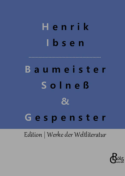 Bis heute eine Ikone: Henrik Ibsen, der wortgewaltige Dramatiker, der gegen die Moral und Lebenslüge seiner Zeit wetterte. Was tut man, wenn man als erwachsener Mann einer Zwölfjährigen einen Kuss auf die Wange drückt und ihr verspricht, in zehn Jahren mit einem Schloss für sie aufzuwarten? Für Baumeister Solneß ein echtes Problem, denn nach zehn Jahren steht die junge Dame vor ihm und erkundigt sich nach dem versprochenen Schloss... In Gespenster zeichnet Ibsen den Untergang einer ganzen Familie auf, um die dramatisch rückständige Gesellschaftsordnung seiner Tage anzuprangern. Gröls-Verlag (Edition Werke der Weltliteratur)