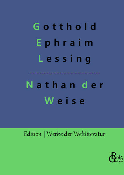 Es ist die Zeit des dritten Kreuzzuges (1189 - 1192) während eines Waffenstillstands in Jerusalem: Der Jude Nathan erfährt, dass seine Pflegetochter Recha ausgerechnet von eine christlichen Tempelritter aus seinem brennenden Haus gerettet wurde. Der Ritter seinerseits wurde bei früherer Gelegenheit ausgerechnet von einem muslimischen Sultan gerettet. Als der Sultan schließlich Nathan mit einer List auf die Probe stellen möchte, erzählt der ihm ein Märchen, das bis heute als Ringparabel weltberühmt ist. Das historische Stück gehört unangefochten zu den großen Parabeln der Literaturgeschichte. Gröls-Verlag (Edition Werke der Weltliteratur)