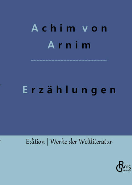 "Achim von Arnim, Sproß einer wohlhabenden Adelsfamilie, lieferte mit seinen Erzählungen einen bedeutenden Beitrag zur Frühromantik. Wenige werden wie er mit den sog. Heidelberger Romantikern assoziiert." Redaktion Gröls-Verlag (Edition Werke der Weltliteratur)