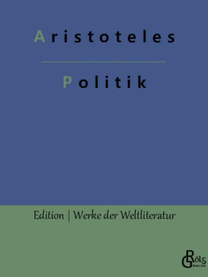 "Es ist vielleicht das Hauptwerk der antiken Philosophie. Seine These: Wenn der Mensch von Natur aus ein politisches Wesen ist, das sich mit anderen zu einer Staatsgemeinschaft zusammenschließt, dann ist auch dieser Staat indirekt naturgegeben. Ziel des Staates könne nur sein, den Bürgern ein gutes und gerechtes Leben zu ermöglichen. Wie aktuell ist Aristoteles heute noch? Frauen und Sklaven jedenfalls sparte er bei seinen Überlegungen aus." Redaktion Gröls-Verlag (Edition Werke der Weltliteratur)