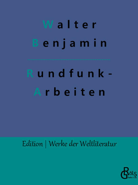 "Benjamins "Rundfunkarbeiten" haben bislang nicht unbedingt die Aufmerksamkeit erhalten, die sie verdienen. Gewohnt sprachlich klar und pointiert reflektiert W. B. hier über das neue Medium, das ihm über seine Hörspiele und Moderationen so vertraut war." Redaktion Gröls-Verlag (Edition Werke der Weltliteratur)