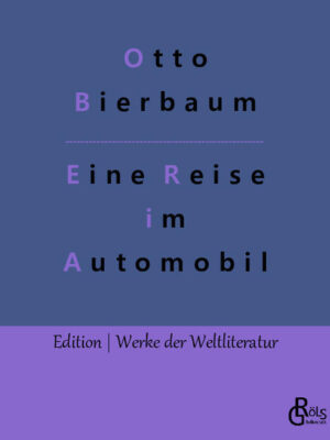 "Als sich Otto Bierbaum und seine Frau 1902 in einem schicken Adler-Cabriolet auf große Fahrt machten, war Autofahren noch etwas Besonderes. Und die Fahrt von Berlin über Prag und Wien nach Italien wäre selbst mit heutigen Automobilen noch eine ordentliche Wegstrecke. Tatsächlich war diese Reise so ungewöhnlich, dass sie heute zu den wenigen dokumentierten Autoreisen der damaligen Zeit überhaupt gehört. Wenn die Reise dann auch noch mit dem erzählerischen Talent eines Otto Julius Bierbaum überliefert wird, entsteht nicht weniger als Weltliteratur." Redaktion Gröls-Verlag (Edition Werke der Weltliteratur)