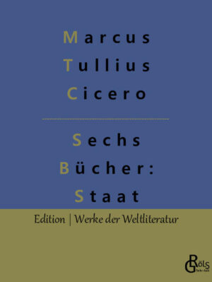 "Welches ist die "beste" Staatsform? Was zeichnet den optimalen Staatslenker aus? De re publica (lateinisch, Über das Gemeinwesen) ist das in sechs Büchern verfasste staatstheoretische Grundlagenwerk des römischen Philosophen und Rhetorikers Cicero - geschrieben wie so oft bei Cicero in der Dialogform." Redaktion Gröls-Verlag (Edition Werke der Weltliteratur)