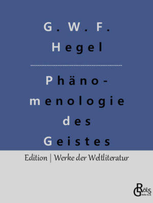 ""Hegels Phänomenologie des Geistes - sie ist voll Jugend ohne gleichen, voll Überfülle und Glut, dichterisch durchaus, wissenschaftlich durchaus, in einzigartiger, morgendlicher Gärung. Nirgends kann genauer gesehen werden, was großer Gedanke im Aufgang ist, und nirgends ist sein Lauf bereits vollständiger." Ernst Bloch" Redaktion Gröls-Verlag (Edition Werke der Weltliteratur)