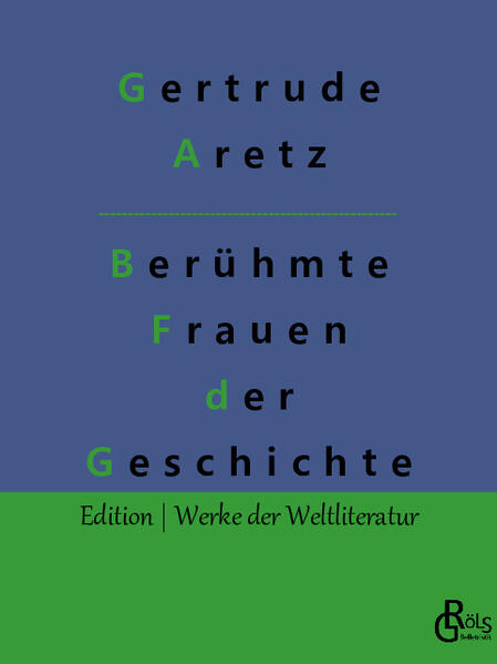 "Wer könnte die bewegten Lebenslinien von Katharina II, Lady Hamilton und Kaiserin Elisabeth - "Sissi" - von Österreich besser nachzeichnen als die Historikerin Gertrude Aretz? Lebensfroh und leidenschaftlich trägt sie die Geschichte der Menschen vor, in der sich doch immer auch die Geschichte der Epoche und des Landes widerspiegelt." Redaktion Gröls-Verlag (Edition Werke der Weltliteratur)