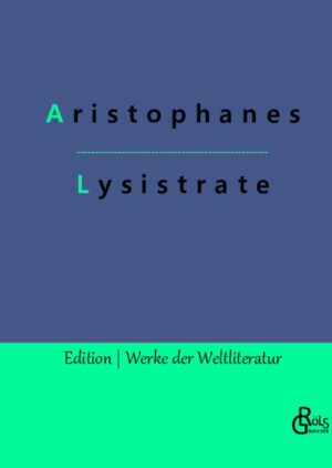 "In Aristophanes' Komödie "Lysistrata" hecken die Frauen aus Athen und Sparta einen diabolischen und niederträchtigen Plan aus, um den seit zwanzig Jahren dauernden Krieg zu beenden: Die Frauen verweigern sich ihren Männern einfach so lange, bis diese Frieden schaffen - Gatten ebenso wie Nebenbuhler werden bestreikt. Wie lange halten die Männer das wohl durch?" Redaktion Gröls-Verlag (Edition Werke der Weltliteratur)