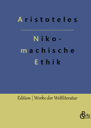 "Aristoteles wagt sich an die uralte Menschheitsfrage: Wo liegt das Glück? Sollten sich seine Vorgänger doch mit Kosmos und Natur beschäftigen, sein Ansatz war der einer praktischen Philosophie. Aristoteles schuf mit der Nikomachischen Ethik ein bis heute einflussreiches Fragment westlicher Kultur." Redaktion Gröls-Verlag (Edition Werke der Weltliteratur)