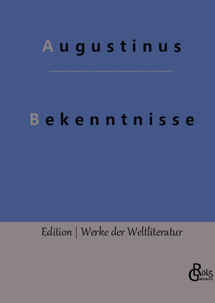 "Die autobiographischen Betrachtungen des christlichen Kirchenlehrers Augustinus schildern den spätrömischen Alltag aus der Perspektive eines Mannes, der aus gehobenen materiellen Verhältnissen stammte. Das autobiografische Werk gehört zu den einflussreichsten Texten der Weltliteratur." Redaktion Gröls-Verlag (Edition Werke der Weltliteratur)