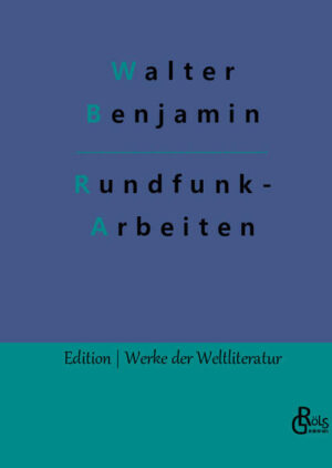 "Benjamins Rundfunkarbeiten haben bislang nicht unbedingt die Aufmerksamkeit erhalten, die sie verdienen. Gewohnt sprachlich klar und pointiert reflektiert W. B. hier über das neue Medium, das ihm über seine Hörspiele und Moderationen so vertraut war." Redaktion Gröls-Verlag (Edition Werke der Weltliteratur)