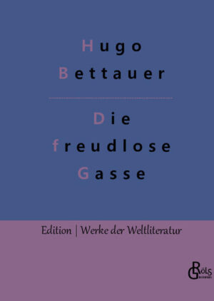 "In der Wiener Melchiorgasse treffen Welten aufeinander: Verarmte Bürger, windige Geschäftemacher und junge Frauen, die das letzte verkaufen, was der Krieg ihnen gelassen hat - ihre Körper. Maximilian Hugo Bettauer, der österreichische Kriminalautor, gehörte zu den umstrittensten und zugleich erfolgreichsten Autoren der vorletzten Jahrhundertwende." Redaktion Gröls-Verlag (Edition Werke der Weltliteratur)