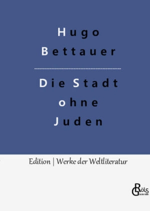 "Maximilian Hugo Bettauer, der österreichische Bestsellerautor, gehörte zu den umstrittensten Autoren der vorletzten Jahrhundertwende. Mit "Die Stadt ohne Juden" gelang ihm, der selbst aus einer jüdischen Familie stammte, der Durchbruch. Seine zum Roman verarbeitete Idee: Wenn eine Stadt wie Wien alle Nicht-Arier ausweist, verkommt sie zu einem finanzschwachen und kulturlosen Kaff." Redaktion Gröls-Verlag (Edition Werke der Weltliteratur)