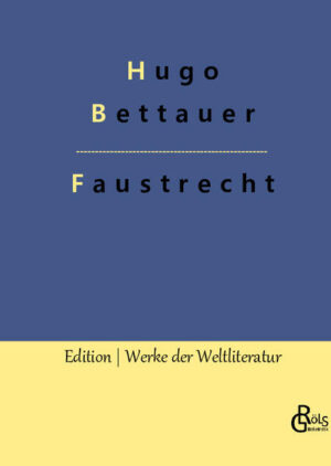 "Ein Krimi aus den 20er Jahren des letzen Jahrhunderts, Handlungsort ist Wien. Dr. Bär, Kriminalkommissar und Oskar Fels, ein gewitzter Reporter, lösen gemeinsam einen Doppelmord in der feinen Gesellschaft. Bettauers mitreißender Stil ist noch heute berühmt - nicht umsonst war er der Bestsellerautor seiner Zeit." Redaktion Gröls-Verlag (Edition Werke der Weltliteratur)