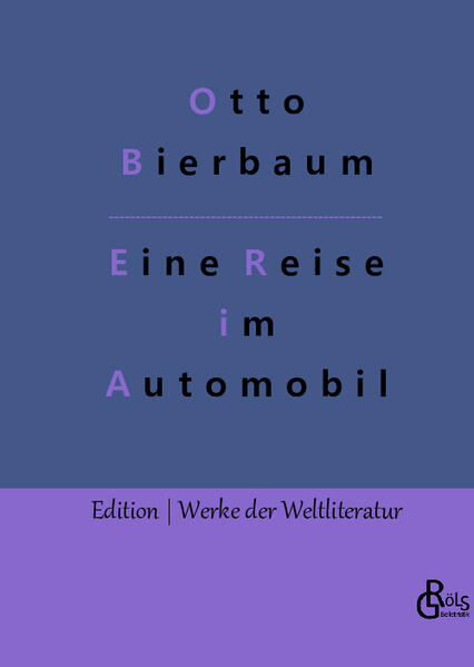 "Als sich Otto Bierbaum und seine Frau 1902 in einem schicken Adler-Cabriolet auf große Fahrt machten, war Autofahren noch etwas Besonderes. Und die Fahrt von Berlin über Prag und Wien nach Italien wäre selbst mit heutigen Automobilen noch eine ordentliche Wegstrecke. Tatsächlich war diese Reise so ungewöhnlich, dass sie heute zu den wenigen dokumentierten Autoreisen der damaligen Zeit überhaupt gehört. Wenn die Reise dann auch noch mit dem erzählerischen Talent eines Otto Julius Bierbaum überliefert wird, entsteht nicht weniger als Weltliteratur." Redaktion Gröls-Verlag (Edition Werke der Weltliteratur)