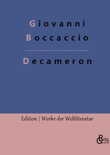 "Was treiben wohl zehn jugendliche Adlige, die um 1350 vor der Pest in ein Landhaus bei Florenz fliehen? In Giovanni Boccaccios Decameron erzählen sie sich zehn mal zehn Geschichten..." Redaktion Gröls-Verlag (Edition Werke der Weltliteratur)