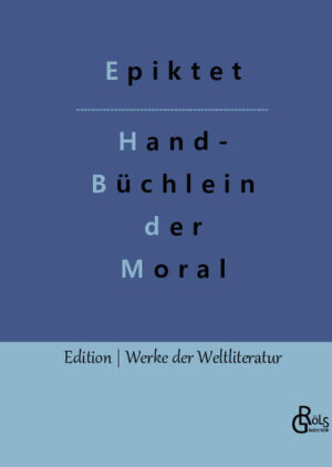 "Clemens von Alexandria, Origenes, Goethe, Nietzsche, Arendt - das Handbüchlein hat eine illustre Fangemeinde und das nicht zu Unrecht: Selten kommen Weisheit und Einsicht so verdichtet daher wie bei Epiktet. Was soll man davon halten, dass seine vor 2.000 Jahren geäußerten Reflexionen über Freiheit und moralische Autonomie bis heute aktuell sind?" Redaktion Gröls-Verlag (Edition Werke der Weltliteratur)