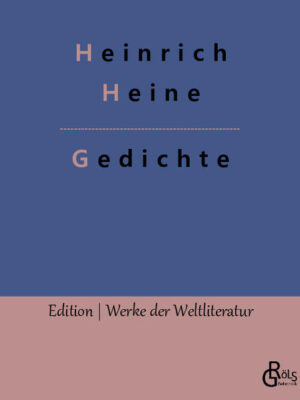 Heinrich Heine und seine scharfe Zunge - wen wundert es, dass uns der hellgeistige Schriftsteller einige der wichtigsten deutschen Gedichte hinterlässt? Etwa "Der neue Alexander", "Deutschland", "Bertha", "Babylonische Sorgen", "Der Hirtenknabe", "Poseidon", "Ein Weib", "König David" und viele mehr. Gröls-Verlag (Edition Werke der Weltliteratur)