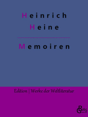 "Diese Aufzeichnungen, denen ich selbstgefällig den Titel „Memoiren“ verlieh, habe ich jedoch schier zur Hälfte wieder vernichten müssen, teils aus leidigen Familienrücksichten, teils auch wegen religiöser Skrupeln. Ich habe mich seitdem bemüht, die entstandenen Lakunen notdürftig zu füllen, doch ich fürchte, posthume Pflichten oder ein selbstquälerischer Überdruß zwingen mich, meine Memoiren vor meinem Tode einem neuen Autodafe zu überliefern, und was alsdann die Flammen verschonen, wird vielleicht niemals das Tageslicht der Öffentlichkeit erblicken." Heinrich Heine - Gröls-Verlag (Edition Werke der Weltliteratur)