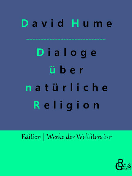 In den Dialogen über natürliche Religion lässt der Philosoph David Hume drei Charaktere über die Natur der Existenz Gottes streiten. Philo etwa macht sich für den Skeptizismus stark, Cleanthes sieht Gott als eine Art allmächtigen Menschen und Demea redet der Unbegreiflichkeit Gottes das Wort. Gröls-Verlag (Edition Werke der Weltliteratur)