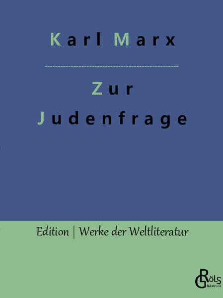 "Die deutschen Juden begehren die Emanzipation. Welche Emanzipation begehren sie? Die staatsbürgerliche, die politische Emanzipation. Erst wenn der wirkliche individuelle Mensch den abstrakten Staatsbürger in sich zurücknimmt und als individueller Mensch in seinem empirischen Leben, in seiner individuellen Arbeit, in seinen individuellen Verhältnissen, Gattungswesen geworden ist, erst wenn der Mensch seine "forces propres" „"eigene Kräfte"„ als gesellschaftliche Kräfte erkannt und organisiert hat und daher die gesellschaftliche Kraft nicht mehr in der Gestalt der politischen Kraft von sich trennt, erst dann ist die menschliche Emanzipation vollbracht. - Karl Marx - Gröls-Verlag (Edition Werke der Weltliteratur)